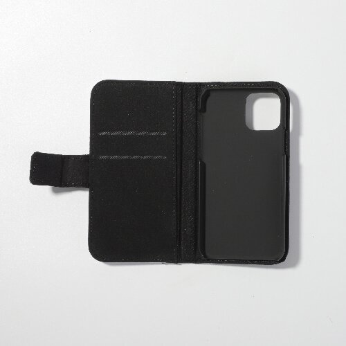 iPhone 11 Pro sublimācijas ādas futrālis - melns