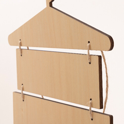 Five hanging plywood frames for sublimation - hanger