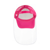 A cap for a visor for sublimation - dark pink