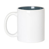 Mug 330 ml avec intérieur émaillé pour sublimation - bleu
