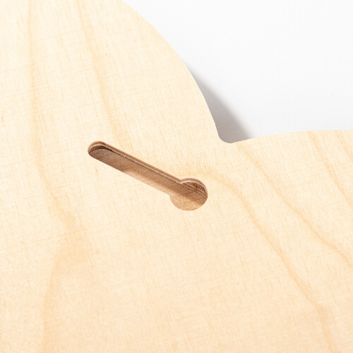 Marco de fotos - corazón de madera contrachapada para sublimación - 15,2 x 15,2 cm