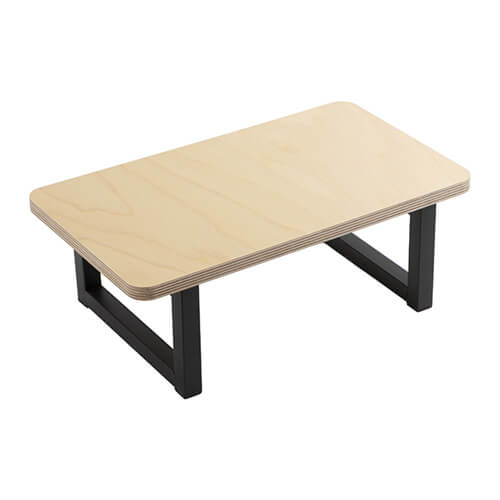 Children's plywood stool with metal legs for sublimation