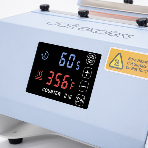 Craft Express Elite Pro Max puuteekraaniga sinine tasside ja tumblerite pressi