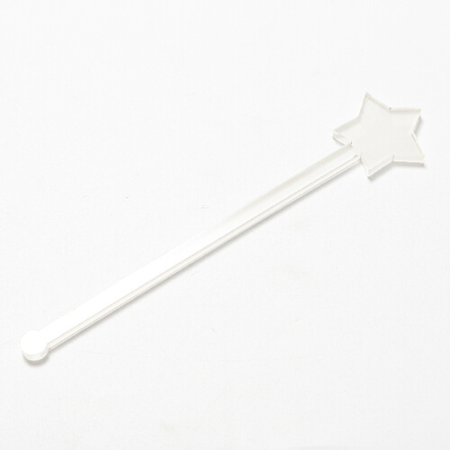 Acrylic drink stirrer 15 cm for sublimation - star