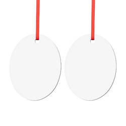 Divpusējs MDF piekariņš sublimācijai - ovāls