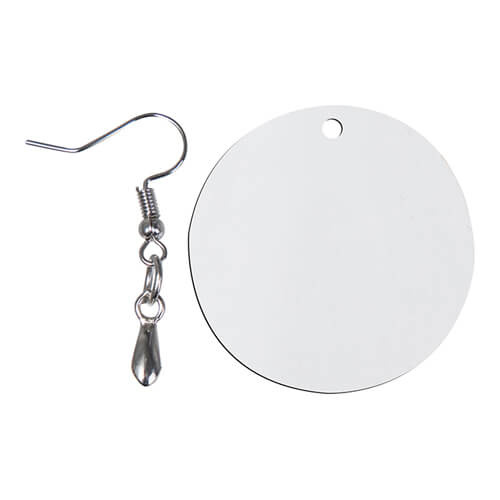 Earrings made of MDF for sublimation - circle