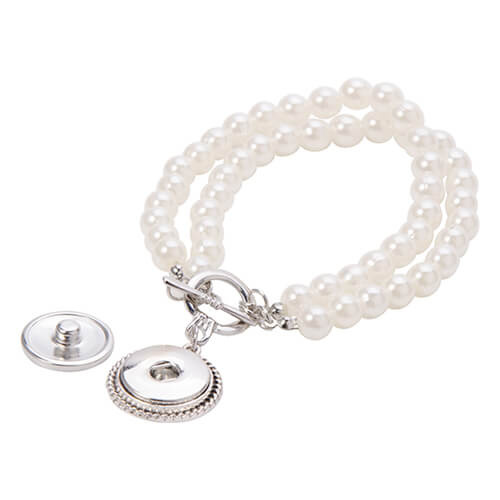 Armband parelsnoer met label Sublimatie