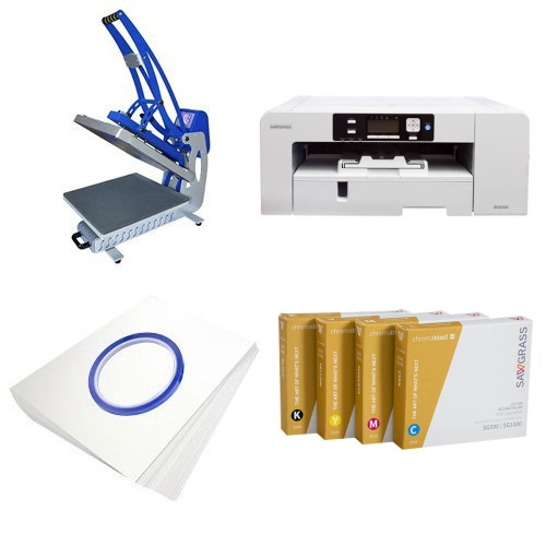 Printing kit for T-shirts Sawgrass Virtuoso SG1000 + CLAM-C45 ChromaBlast