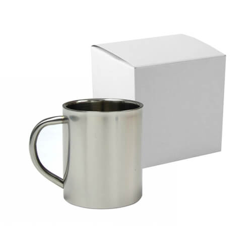 Mug 300 ml en acier inoxydable avec boîte Sublimation Transfert Thermique