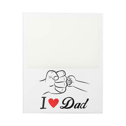 Lasikehys sublimaatiota varten - 20 x 25 cm - Dad
