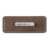 Leather badge 8.2 x 3.1 cm for sublimation - gray