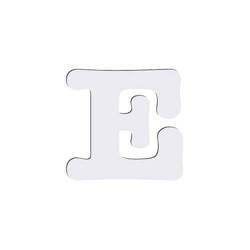 Dekorativt bogstav i MDF til sublimering 15 cm E