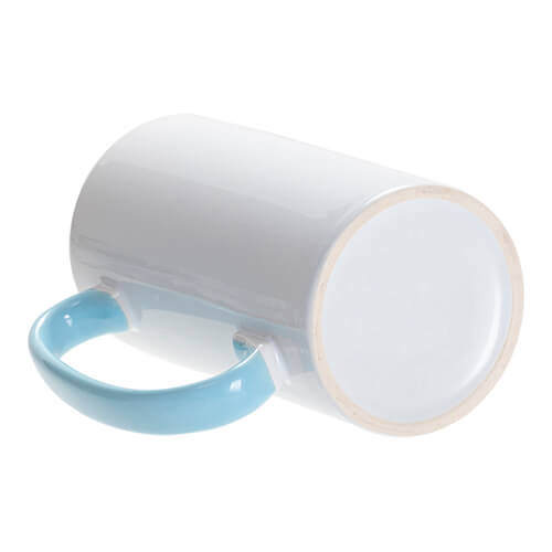 Puodelis Funny 380 ml, skirtas sublimacijai - šviesiai mėlynas