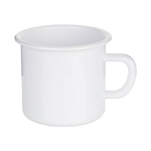 Taza de 500 ml de esmalte blanco para sublimación