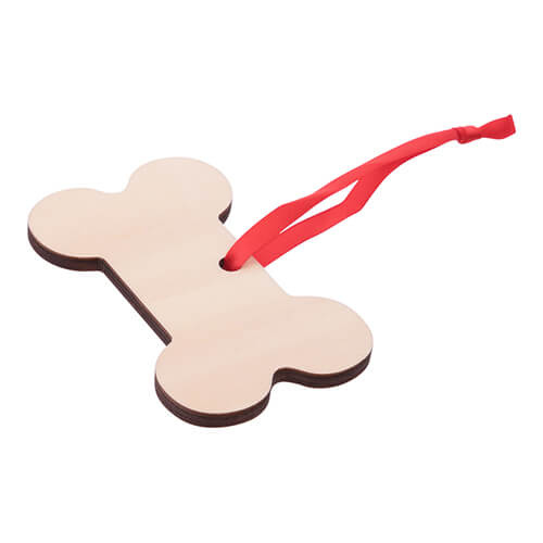 Wooden Christmas tree pendant for sublimation - bone