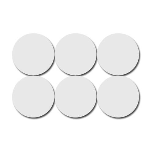 Round cardboard and cork coaster (pack of 6 pcs) 10 x 10 cm Sublimation Thermal Transfer