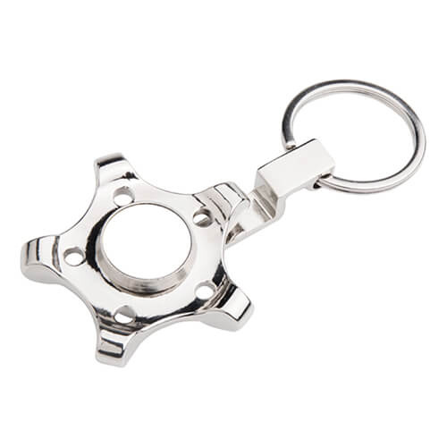 Metallist võtmehoidja - spinner sublimatsiooni jaoks - Pentagonal Gear