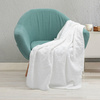 Minky blanket with stars for sublimation - white