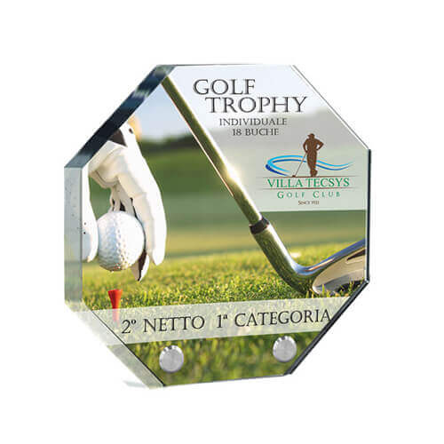 OTTAGONO akril szobrocska 16,5 x 16,5 cm szublimációra