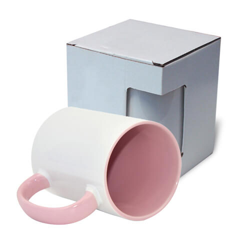 MAX A+450 ml FUNNY pink krus med papkasse Sublimering termisk overførsel