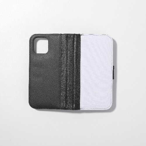 iPhone 12 Pro sublimatie lederen hoesje - zwart