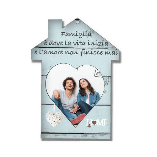 Cadre photo en MDF pour sublimation – maison