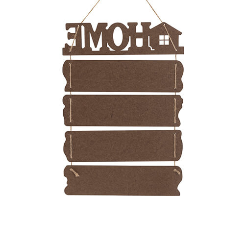 Vijf hangende MDF frames voor sublimatie - Home