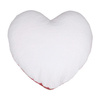 Heart plush pillowcase for sublimation - white and red