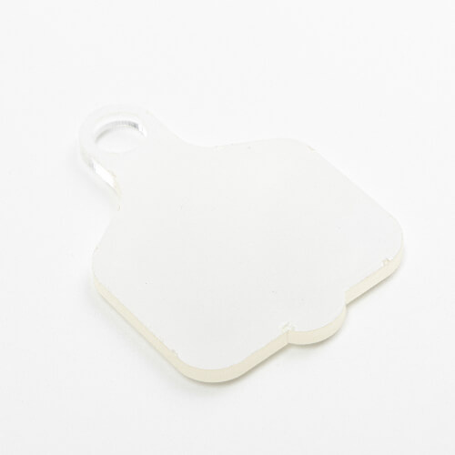 Acryl naambadge voor 1200 ml mok voor sublimatie - peddel