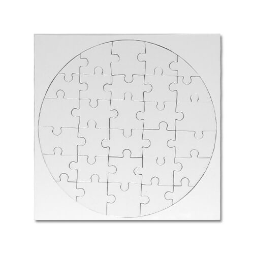 Puzzle kolo 21 x 21 cm 30 elementov Sublimacija Termični prenos