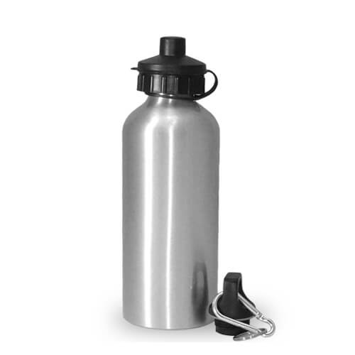 Strieborná cyklistická fľaša 600 ml Sublimačný termotransfer