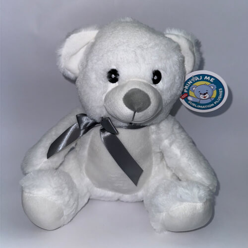 Medvedík 25 cm na sublimačnú tlač - biely