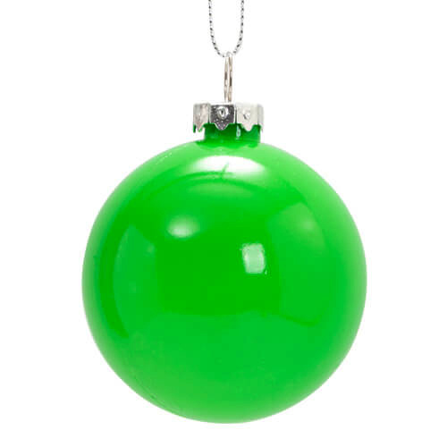 Boule de Noël Ø 6 cm pour sublimation - vert brillant