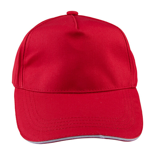 Cotton baseball cap for DTF and thermal transfer - red