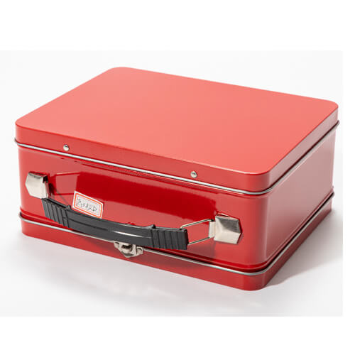 Metal lunch box for sublimation - red