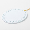 Plastic pendant for sublimation - oval with holes