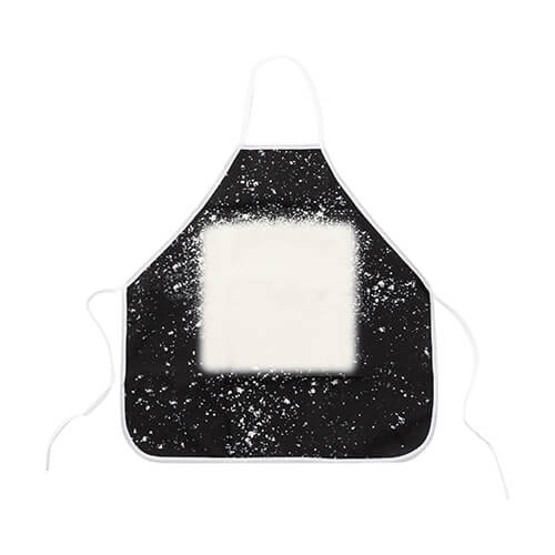 Linen apron Bleached Starry Black for sublimation