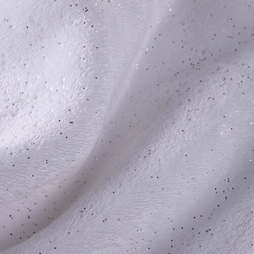 Minky deka s podšívkou Sherpa na sublimáciu - strieborné trblietky