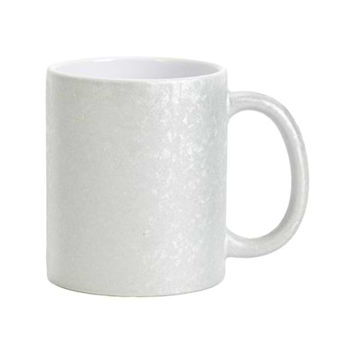 Šalica od 325 ml s efektom napukle površine za sublimaciju - srebrna