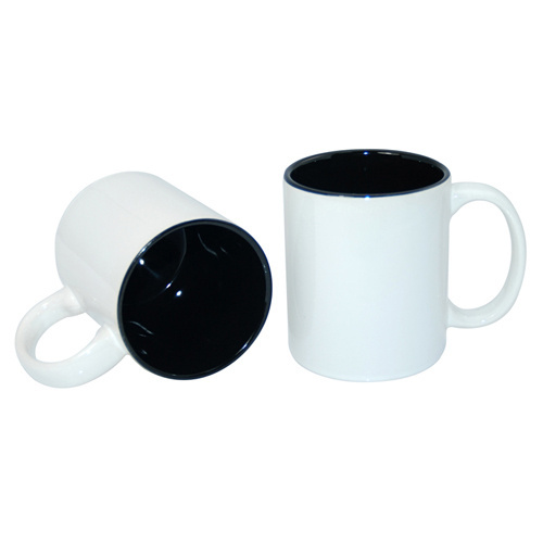 Kubek ECO 330 ml z czarnym wnętrzem Sublimacja Termotransfer