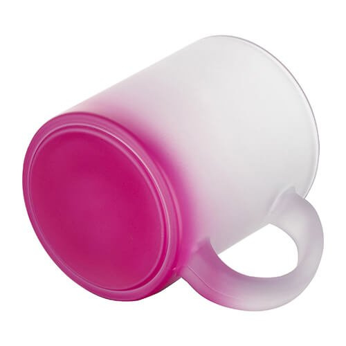 Mug en verre dépoli 330 ml pour sublimation - dégradé mauve