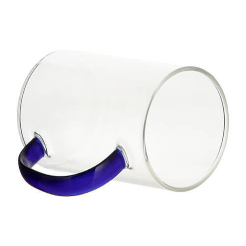 Pahar de 360 ml cu mâner albastru marin pentru sublimare