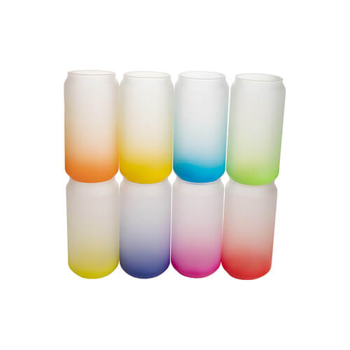 550 ml matirano steklo za sublimacijo - rdeči gradient