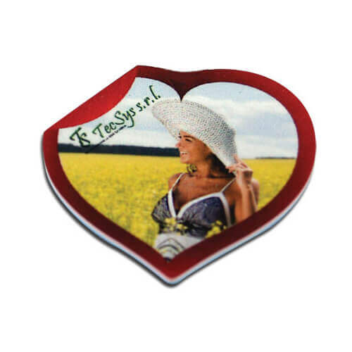 MDF okvir za fotografije s magnetom - Srce - Sublimacijski termo transfer