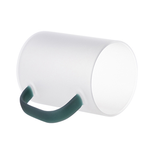 450 ml frostat glas med grönt handtag för sublimering