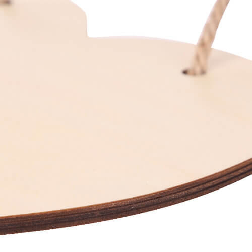 Cadre - pendentif cœur en contreplaqué pour sublimation