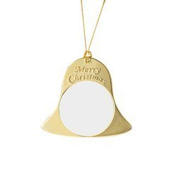 Metal pendant for sublimation - golden bell