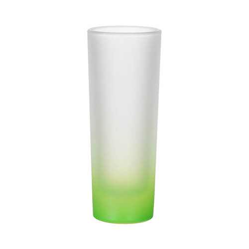 Een 90 ml mat glas voor sublimatie - groen verloop