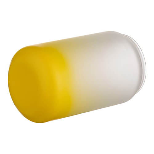 400 ml matné sklo na sublimáciu - žltý gradient