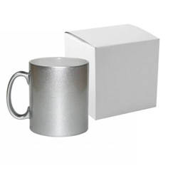 Mug Metalic 300 ml silver with box Sublimation Thermal Transfer